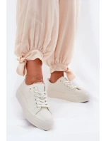 Dámské Tenisky Z Eko Kůže Big Star model 21690713 Světle Béžové - Big Star Shoes Dámské Tenisky Z Eko Kůže Big Star model 21690713 Světle Béžové - Big Star Shoes