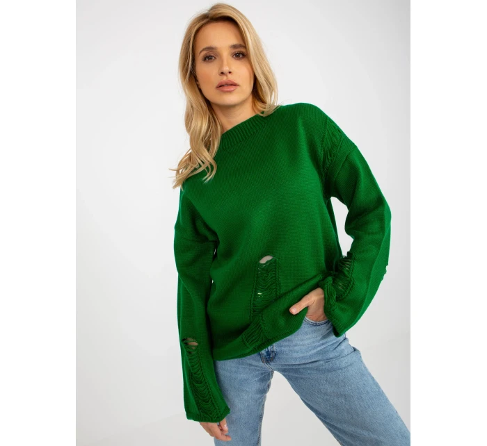 BA SW 8043 jumper.08X tmavo zelená BA SW 8043 jumper.08X tmavo zelená