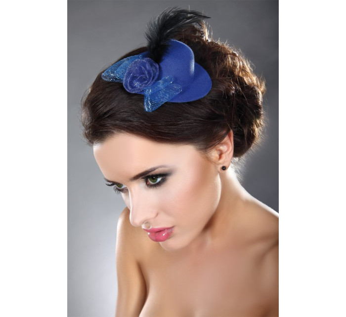 Ozdoba do vlasov Mini Top Hat Model 11 Blue - LivCo Corsetti