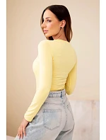 Dámská klasická halenka IT118 žlutá - Kesi