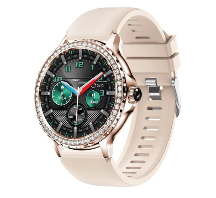 Dámské chytré hodinky Rose Gold Náramek + řemínek model 21806345 - RUBICON Dámské chytré hodinky Rose Gold Náramek + řemínek model 21806345 - RUBICON