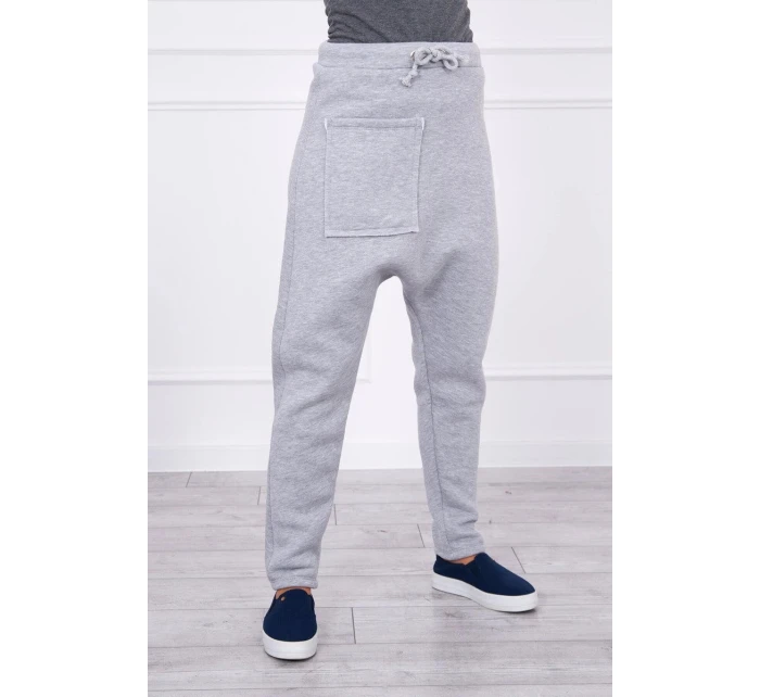 Šedá souprava kalhot model 21755628 - K-Fashion Šedá souprava kalhot model 21755628 - K-Fashion