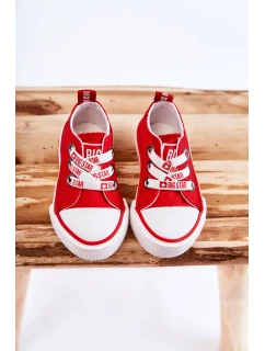 Dětské látkové tenisky BIG STAR model 21594786 červená - Big Star Shoes