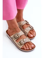 Pohodlné Dámské Žabky S  Zlaté model 21664587 - Inblu