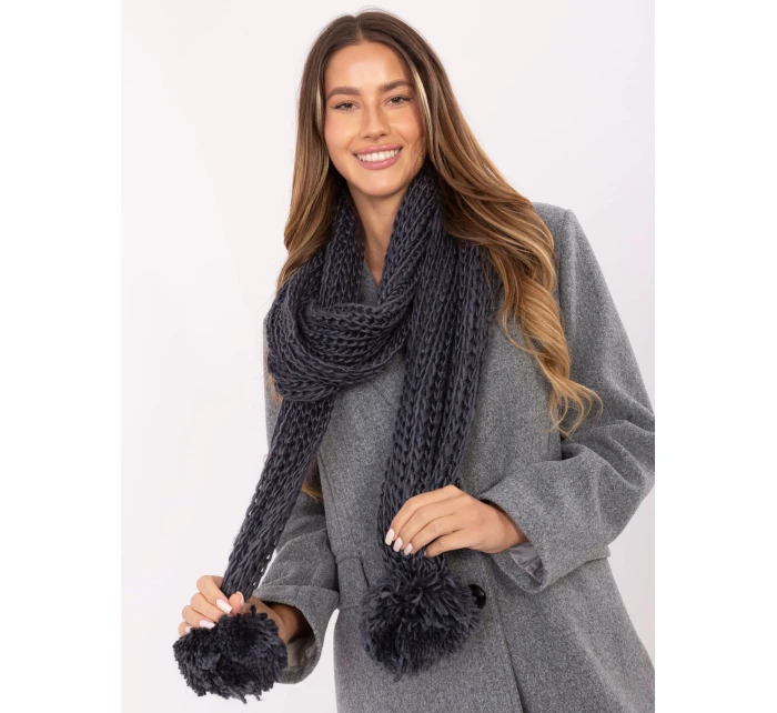 Šál AT SZ S 2203.87 tmavo šedý Šál AT SZ S 2203.87 tmavo šedý