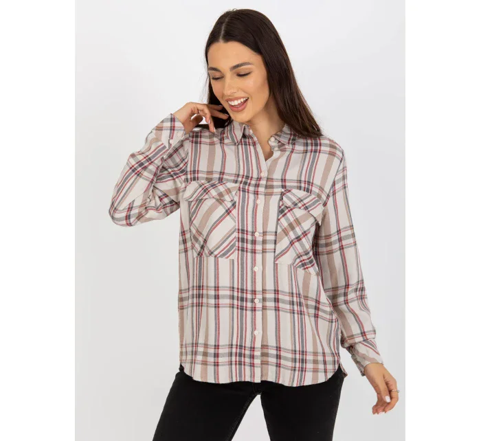 Blúzka D70039Z11082A svetlo béžová