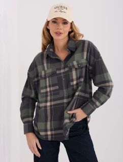 Košeľa D71720Z11085B khaki