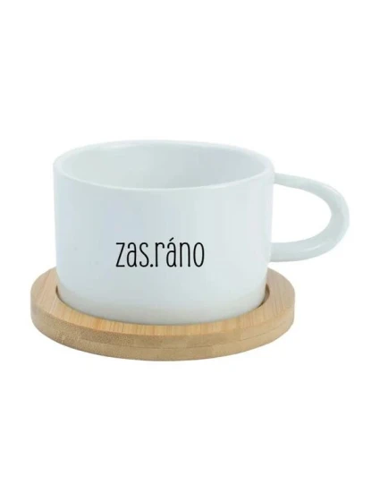 ZAS_RÁNO - biely pohár na makrónky 200 ml