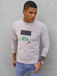 Pánská mikina s potiskem béžová Dstreet model 21966130 - FashionStreet