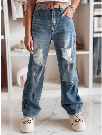 Dámské džínové kalhoty s dírami modré Dstreet model 21985516 - FashionStreet