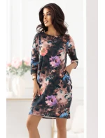 Oversize šaty s kapsami  s květinovým vzorem model 21290326 - numoco