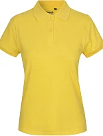 Neutral O 22980 Dámske piqué polo z bio bavlny 77.2280 žlté
