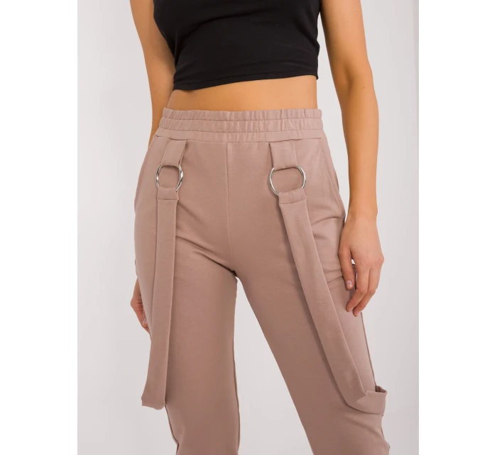 Spodnie dresowe RV DR model 19926671 ciemny bezowy - FPrice Spodnie dresowe RV DR model 19926671 ciemny bezowy - FPrice