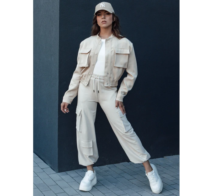 Dámská bunda bomber béžová Dstreet model 21975873 - FashionStreet
