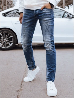 Pánske tmavomodré džínsové nohavice FashionStreet UX4294