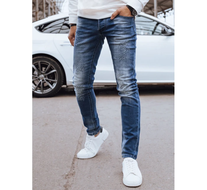 Pánske tmavomodré džínsové nohavice FashionStreet UX4294