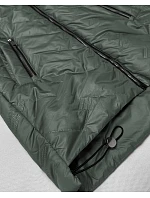 kurtka damska pikowana z kapturem Goodlookin khaki model 22383878 - S'WEST