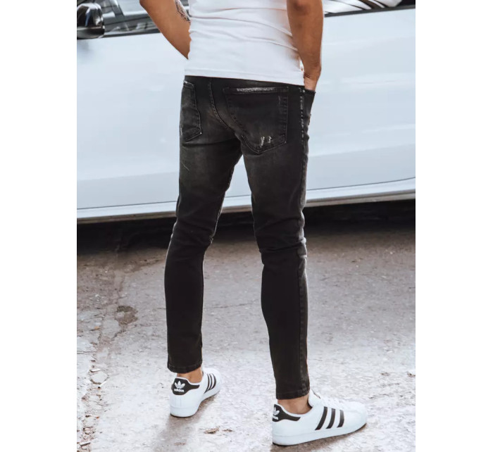 Čierne pánske džínsové nohavice Dstreet UX3830
