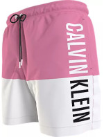 Pánske plavky Tkaný spodný diel plaviek MEDIUM DRAWSTRING-BLOCK KM0KM00994TFZ - Calvin Klein