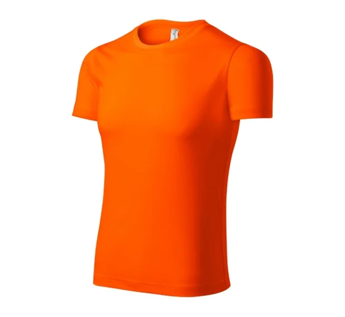 Tričko Pixel unisex neónovo oranžové