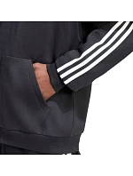 Pánská mikina Essentials 3Stripes Fleece FullZip Hoodie, černá, model 22369277 - ADIDAS