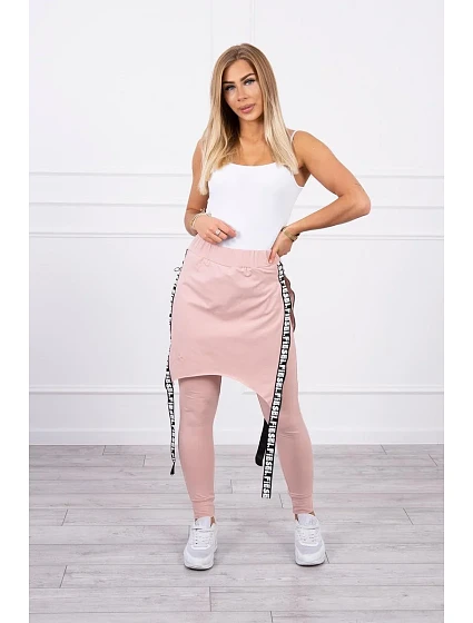 s nápisem tmavě pudrově růžové model 18743244 - K-Fashion