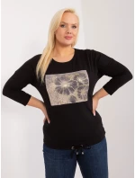 Blúzka RV BZ 9442.27 čierna farba Blúzka RV BZ 9442.27 čierna farba