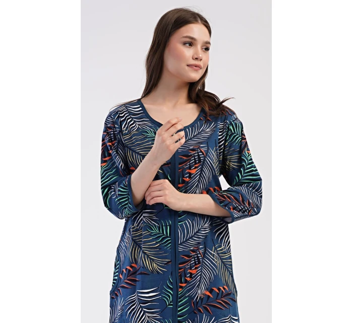 Dámske domáce šaty s trojštvrťovými rukávmi Barbara