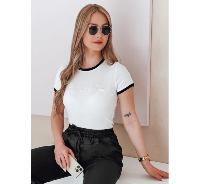 Dámské tričko s nápisem bílé Dstreet model 21988884 - FashionStreet