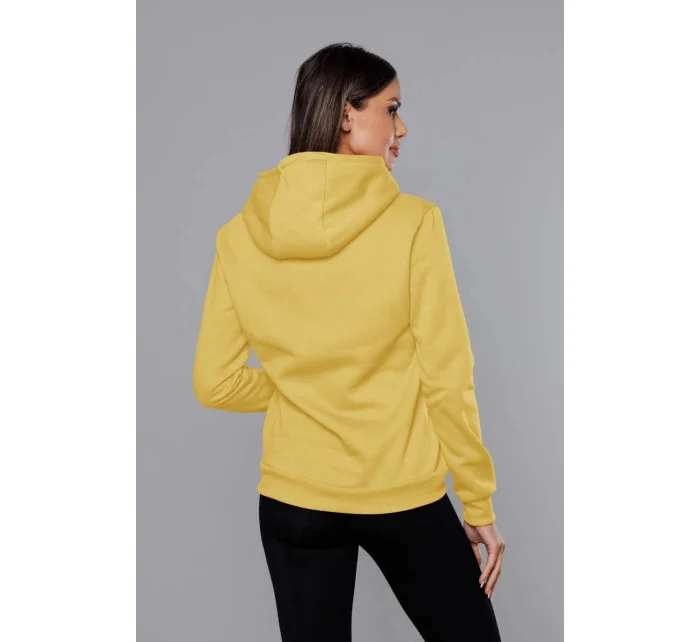 Žltá dámska tepláková mikina (W02-68)