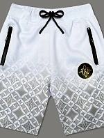 Pánske šortky s potlačou biele (8K1120-1)