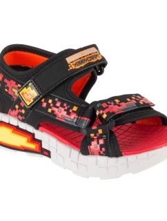 Skechers Mega-Splash 4K 402161L-BKRD Black 28