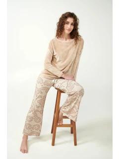 Vamp - Dámske pyžamo so zamatovým vrchným dielom 21092 - Vamp