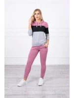 Farebná pruhovaná sada tmavo ružová + čierna