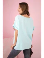 Mušelínová halenka s náhrdelníkem mincovna Mušelínová halenka s náhrdelníkem mincovna