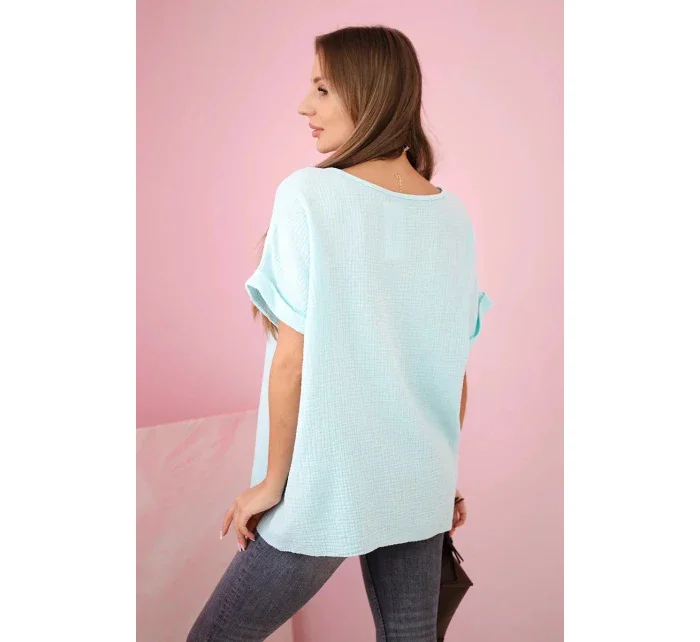 Mušelínová halenka s náhrdelníkem mincovna Mušelínová halenka s náhrdelníkem mincovna