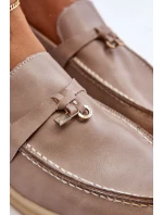 Klasyczne Mokasyny Damskie Szare Cortez