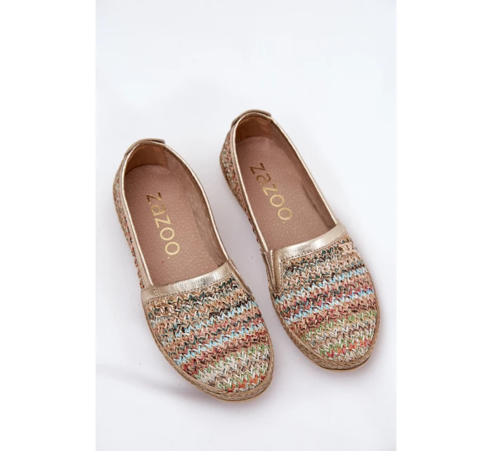 Elegantní Kožené Espadrilky S Pletením Multikolor model 21684984 - Zazoo