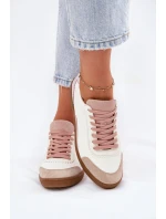 Dámské Kožené Tenisky model 21693337 Bílé - Zazoo