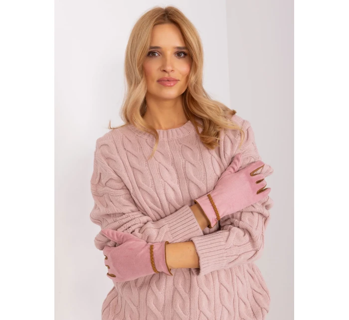 Rękawiczki AT RK model 19069282 jasny różowy - FPrice Rękawiczki AT RK model 19069282 jasny różowy - FPrice