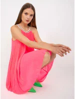 Šaty DHJ SK model 17445572 fluo růžová - FPrice Šaty DHJ SK model 17445572 fluo růžová - FPrice