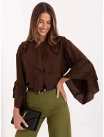 MI košeľa KS 32330.05P hnedá