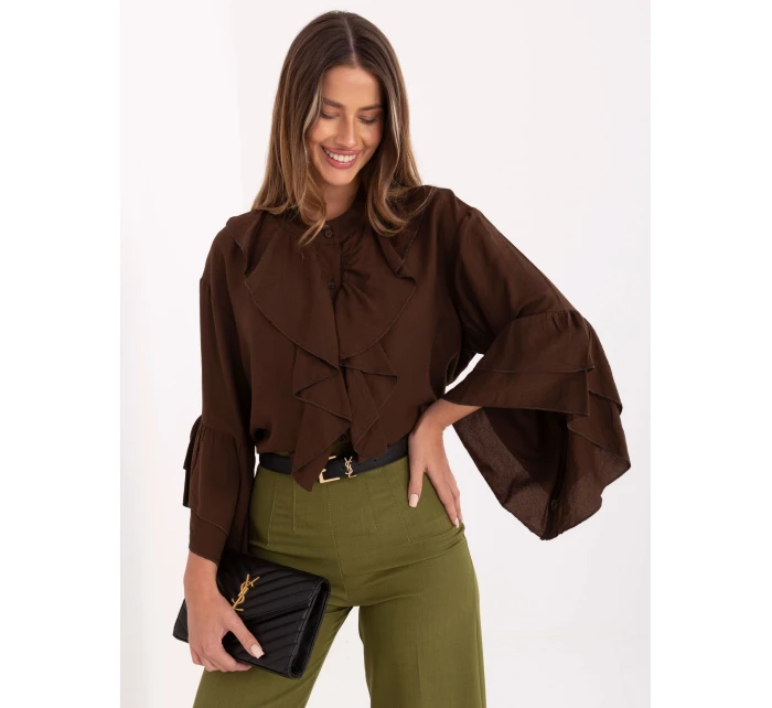 MI košeľa KS 32330.05P hnedá