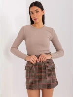 Bluzka RV BZ model 19077557 ciemny bezowy - FPrice