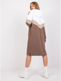 Šaty RV SK 7462.00 bielo-hnedá