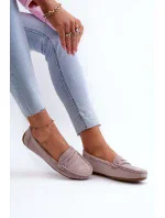 Dámske semišové mokasíny Purple Lenvie Dámske semišové mokasíny Purple Lenvie