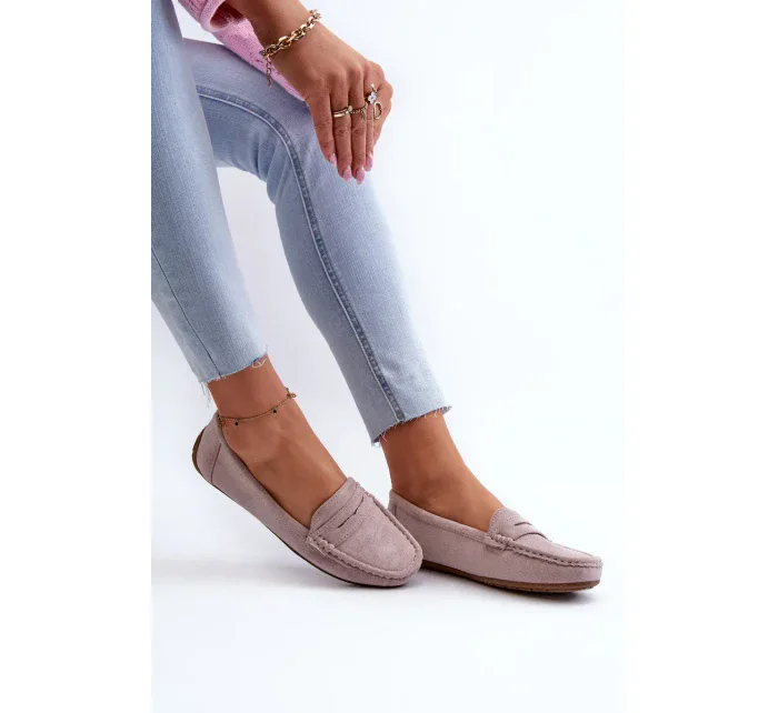 Dámske semišové mokasíny Purple Lenvie Dámske semišové mokasíny Purple Lenvie