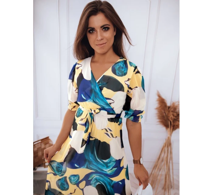 VALLERIO žlté šaty FashionStreet EY1875 VALLERIO žlté šaty FashionStreet EY1875