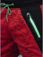 Pánske červené tepláky FashionStreet UX4442