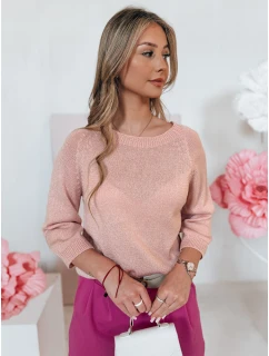 Dámský oversize svetr pudrově růžový Dstreet model 21985623 - FashionStreet